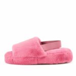 Women's Lisbon Faux Fur Slipper Coral - Image 2