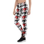 Womens Sports Houndstooth Leggings - Image 4