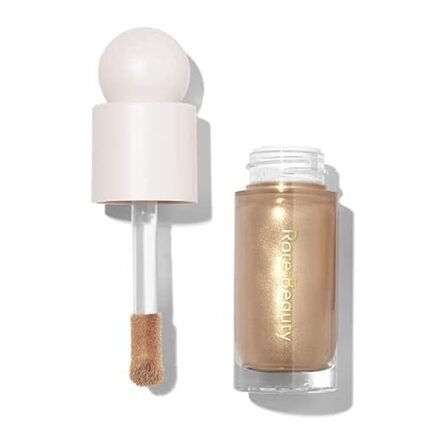 Rare Beauty Positive Light Liquid Luminizer Highlight liquid highlighter bottle with radiant glow finish by Selena Gomez