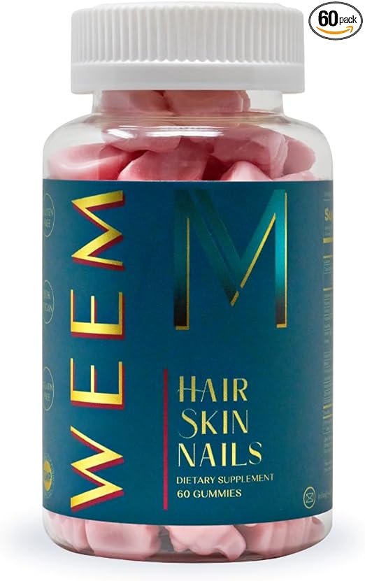 51FjeT8vUSL._AC_SX522_PIbundle-60,TopRight,0,0_SH20_ WEEM Hair Skin Nails beauty supplement bottle for healthy hair, glowing skin, and stronger nails by ApheliaZone