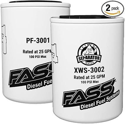 FASS Titanium Series Fuel Filter Package for diesel truck fuel filtration and engine protection