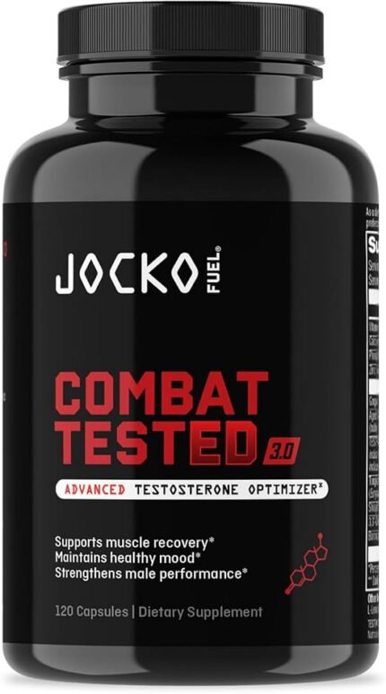 Jocko Fuel Combat Tested 3.0 Advanced Testosterone Optimizer Supplement Bottle
