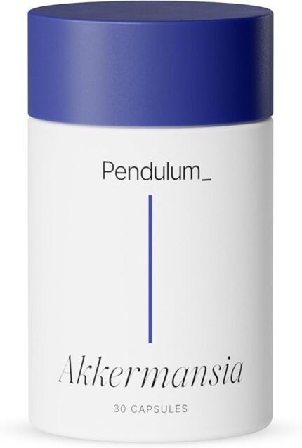 Pendulum Akkermansia probiotic supplement bottle with 30 capsules for gut health support